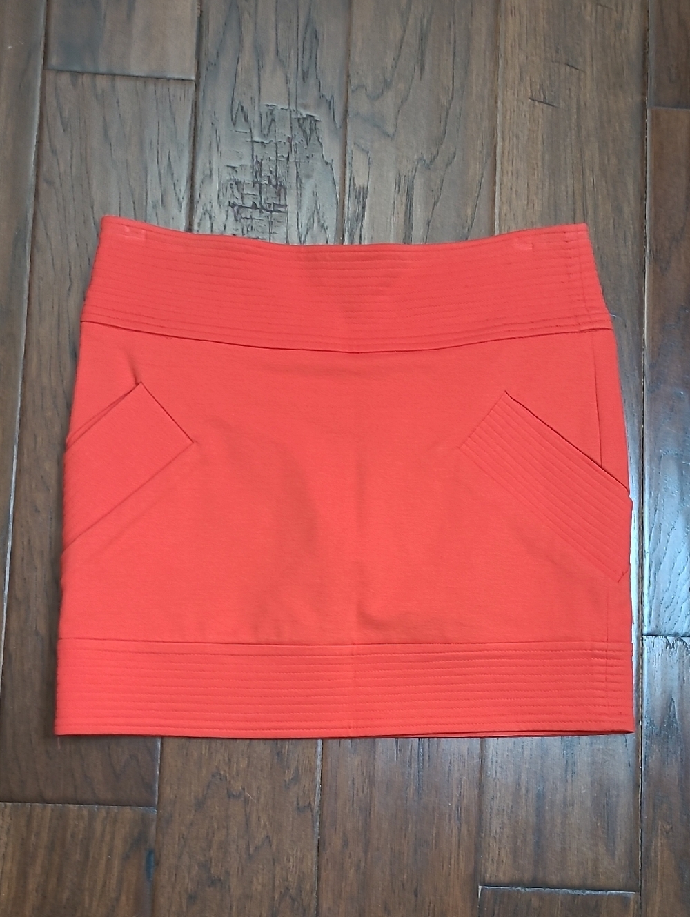 Diane Von Furstenberg Reddish Coral/Orange LUCIE Skirt size 6